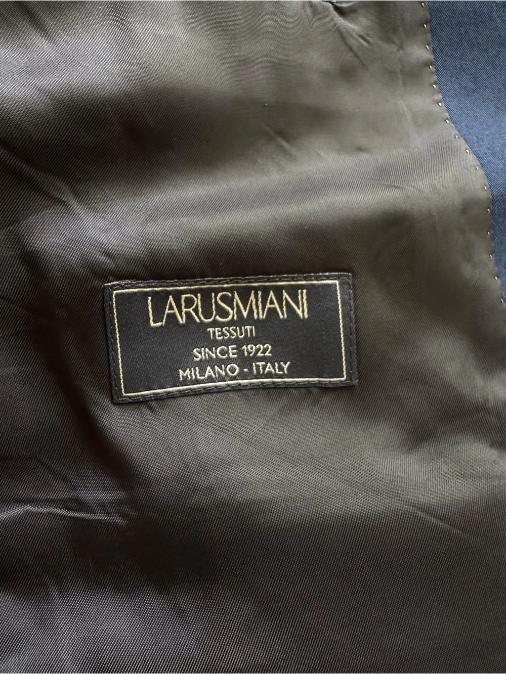 J. Crew Ludlow Men's Navy Blazer Larusmiani Italian Cotton Suit Jacket